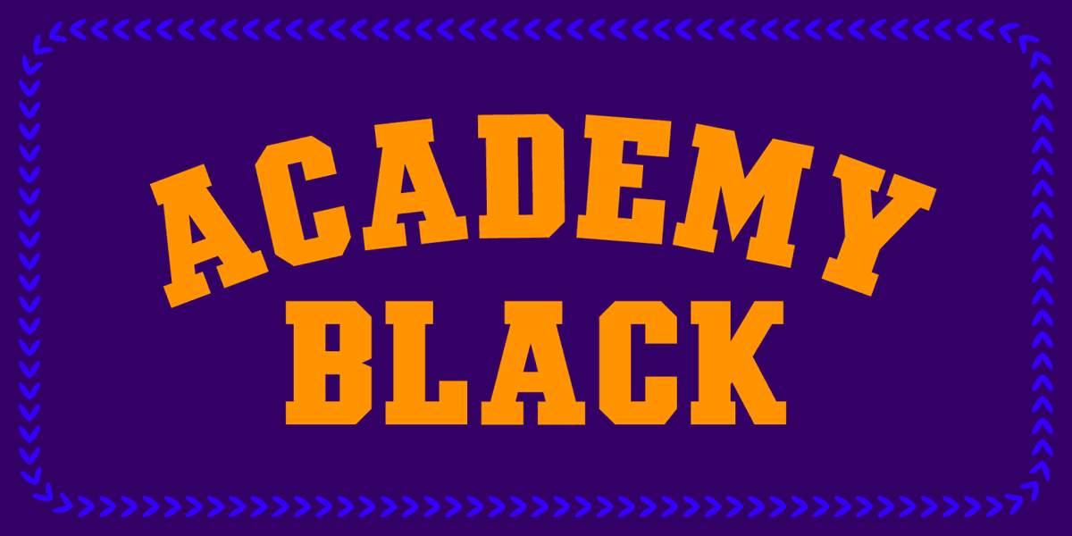 Academy Font Poster