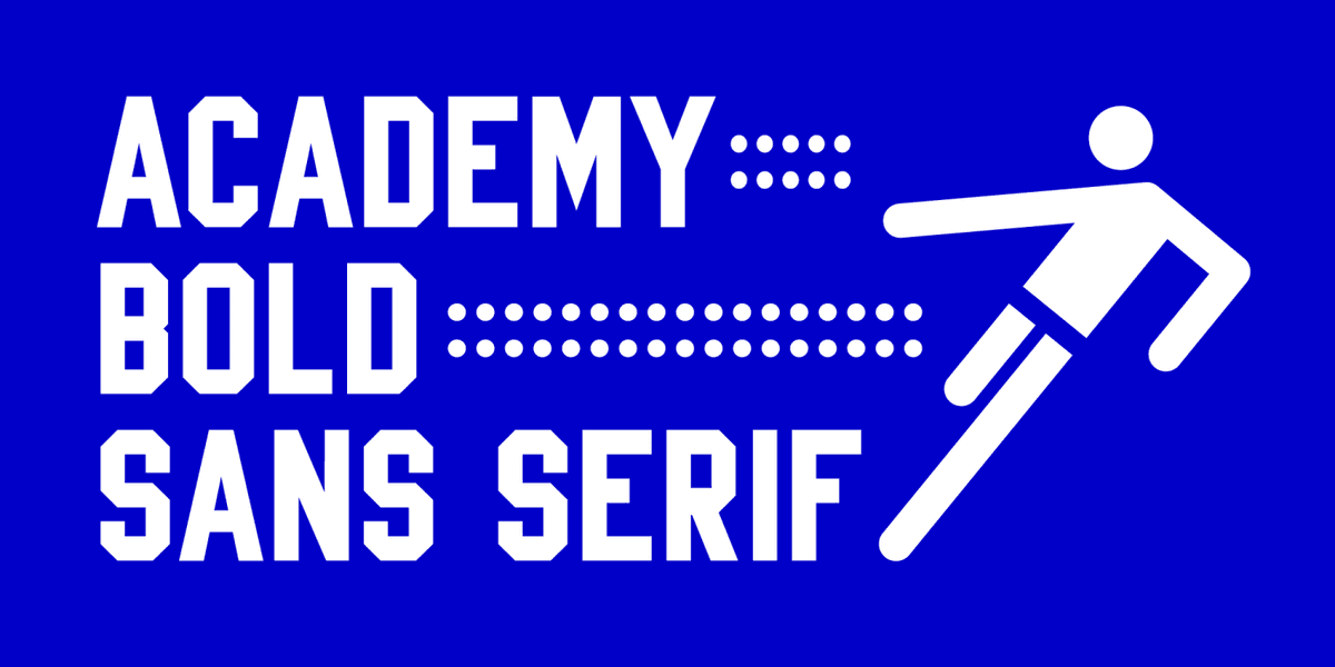 Academy Font Poster