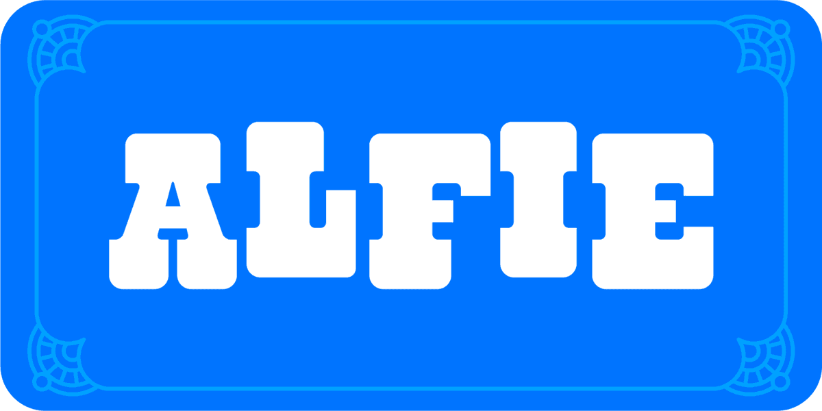 Alfie Font Poster