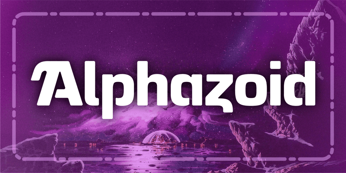 Alphazoid Font Poster