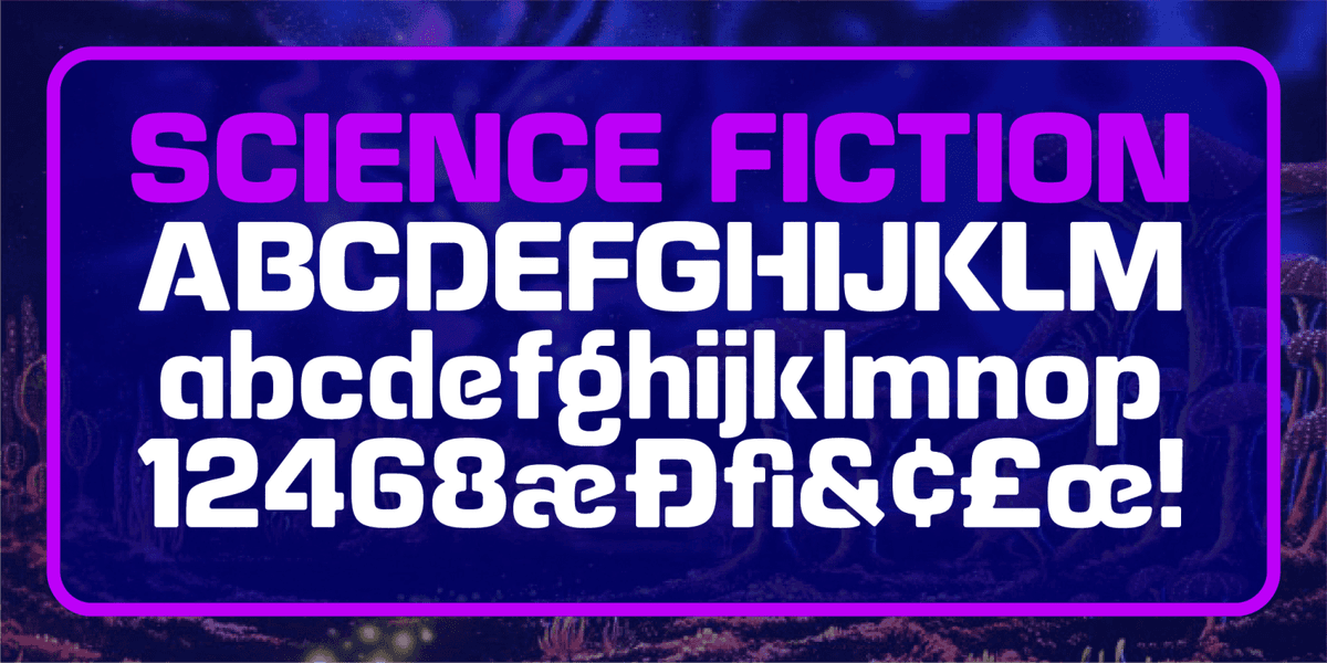 Alphazoid Font Poster