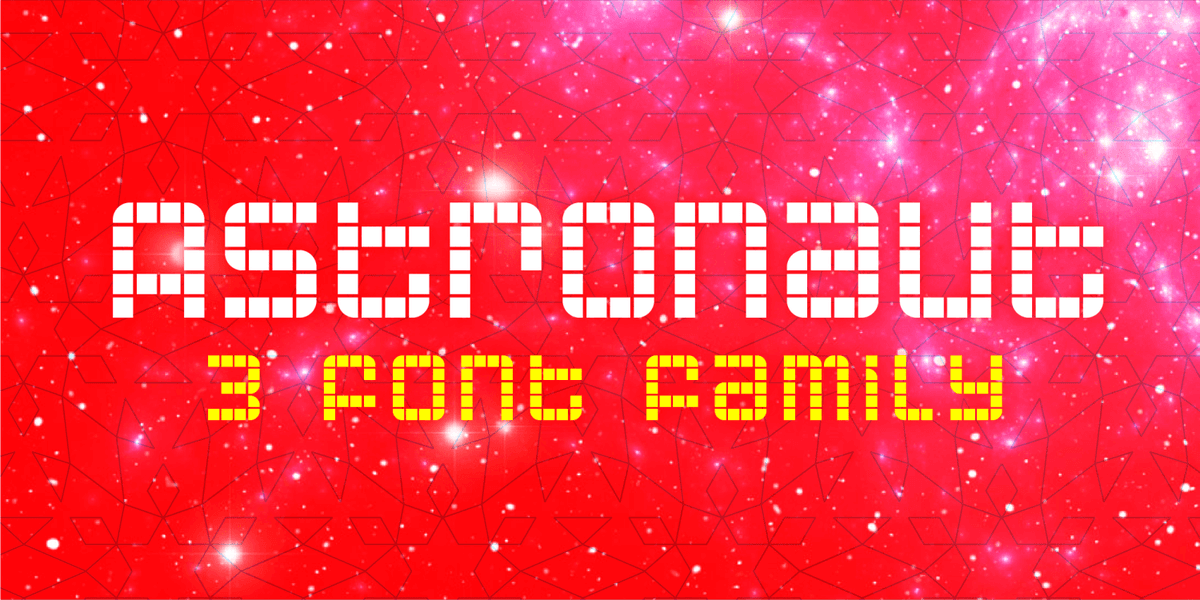 Astronaut Font Poster