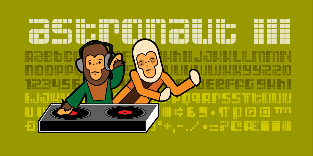 Astronaut Font Poster