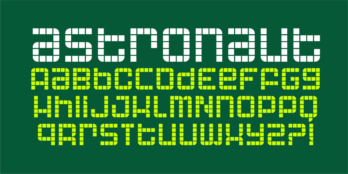 Astronaut Font Poster