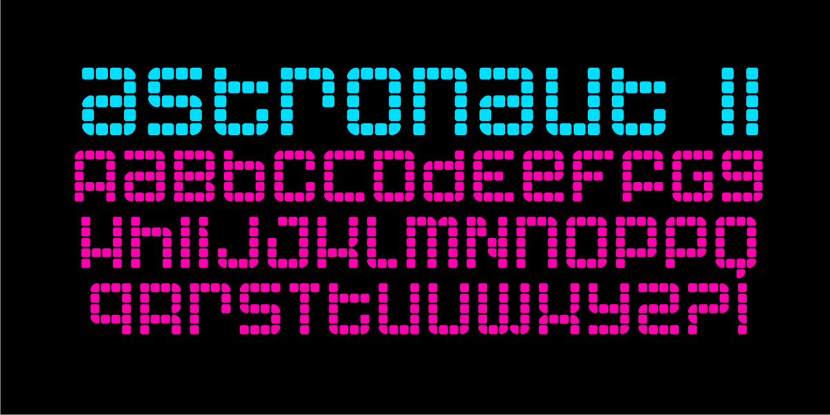 Astronaut Font Poster