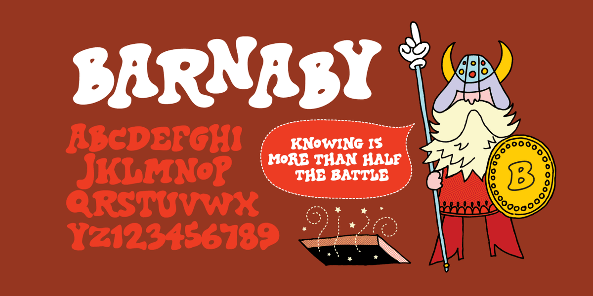 Barnaby Font Poster