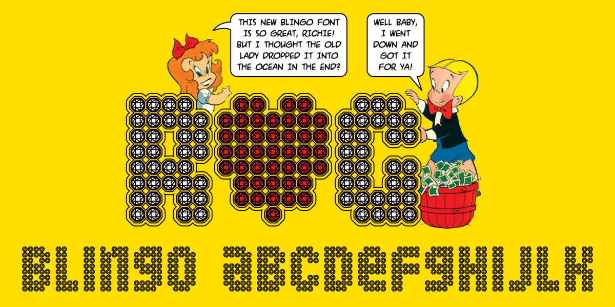 Blingo Font Poster