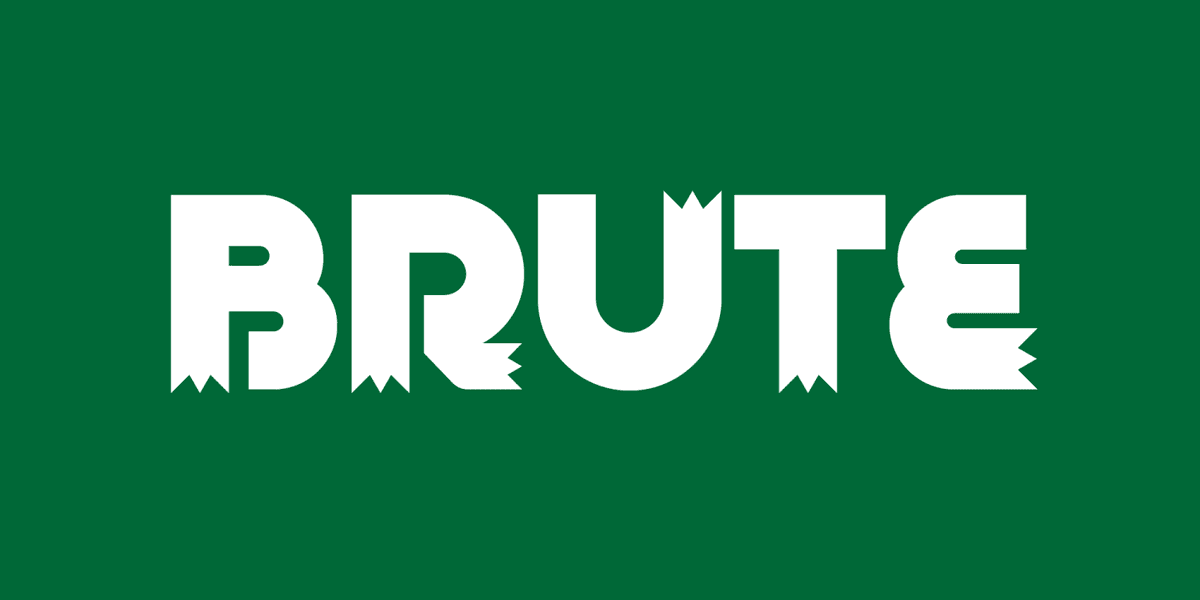 Brute Font Poster