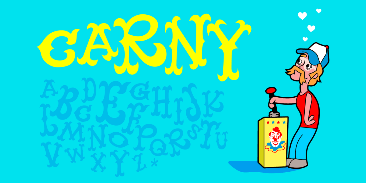Carny Font Poster