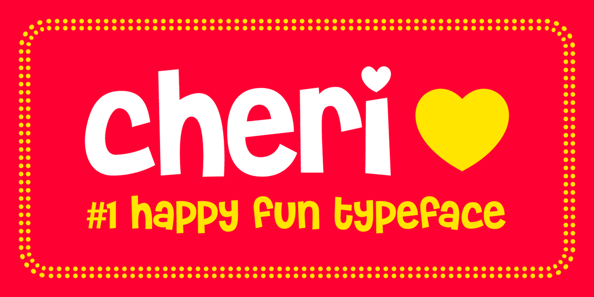 Cheri Font Poster
