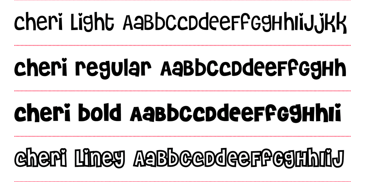 Cheri Font Poster