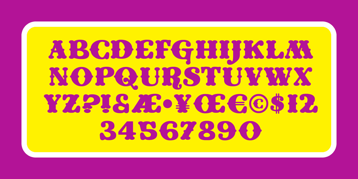 Coney Island Font Poster