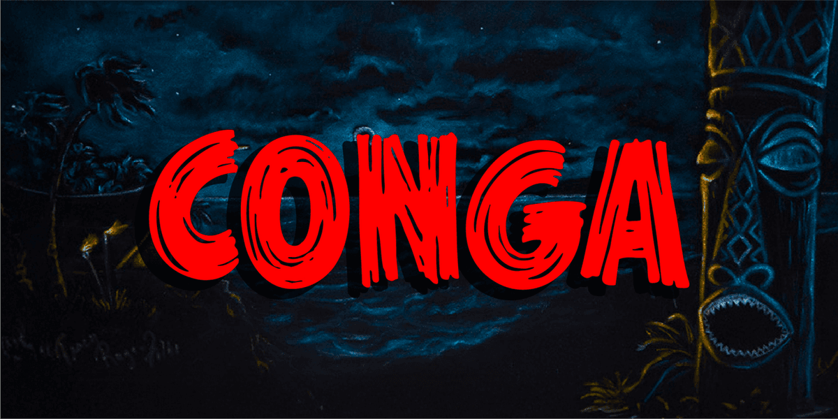 Conga Font Poster