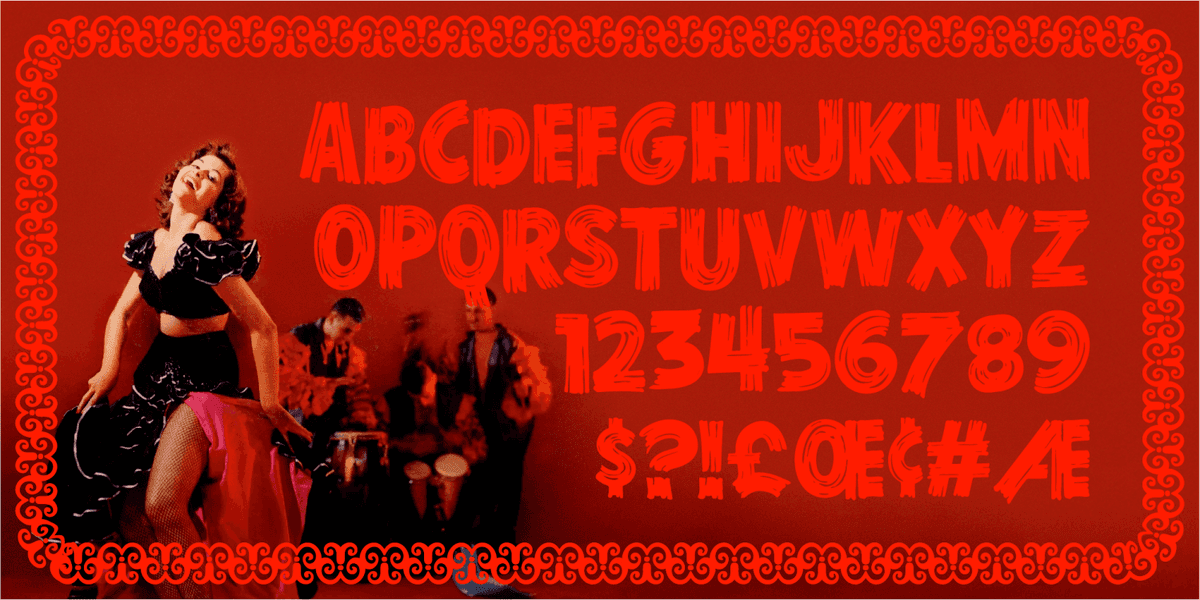 Conga Font Poster