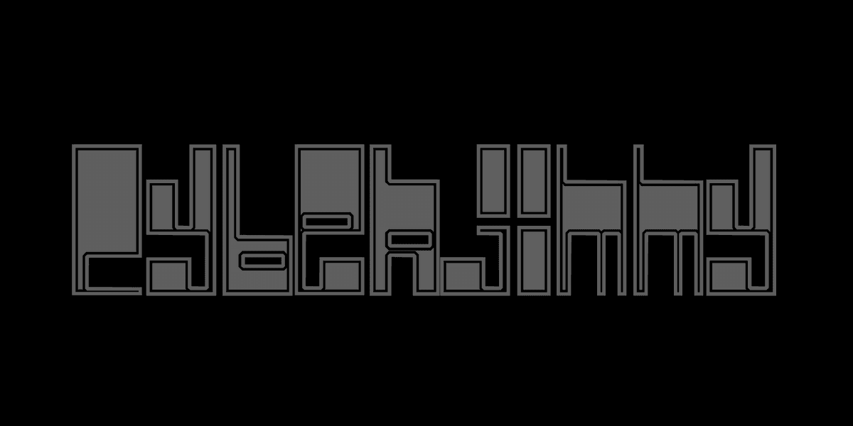 Cyber Font Poster