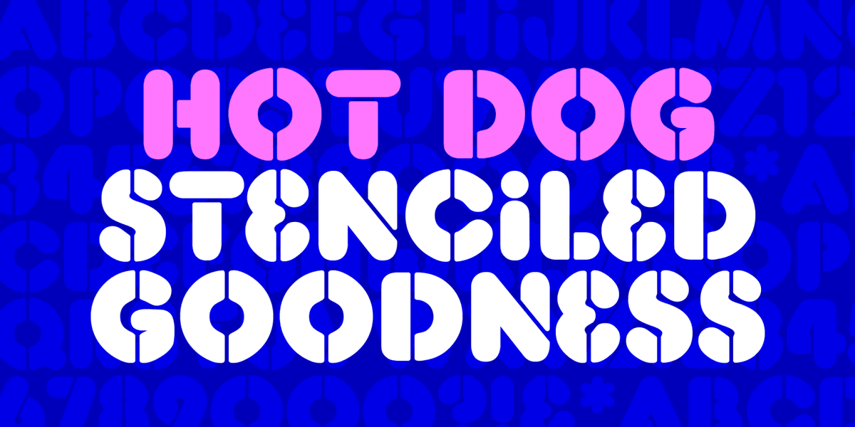 Der Weiner Stentzel Font Poster