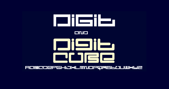 Digit Font Poster