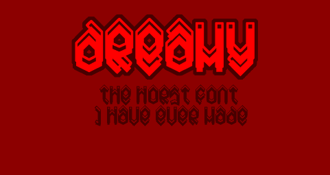 Dreamy Font Poster