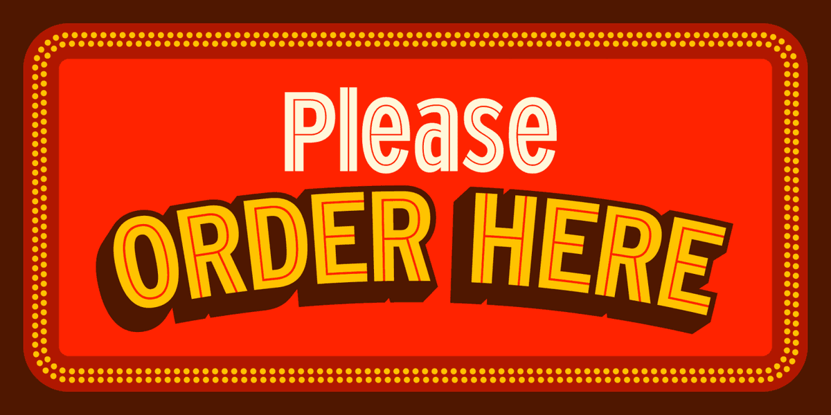 Drive Thru Font Poster