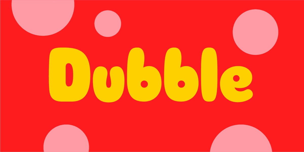 Dubble Font Poster