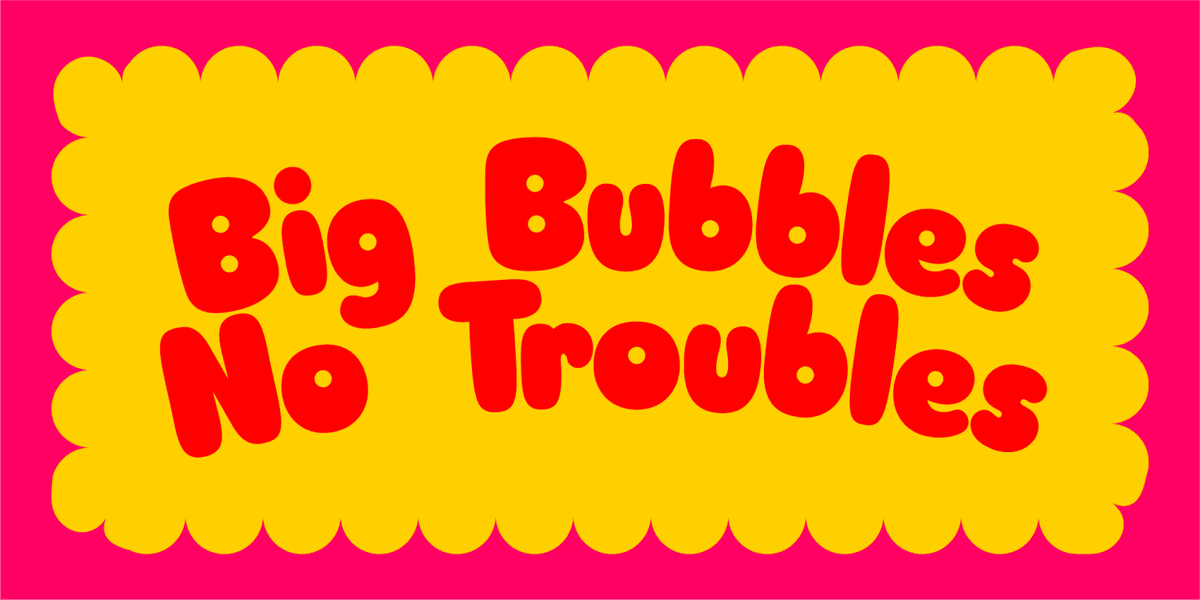 Dubble Font Poster