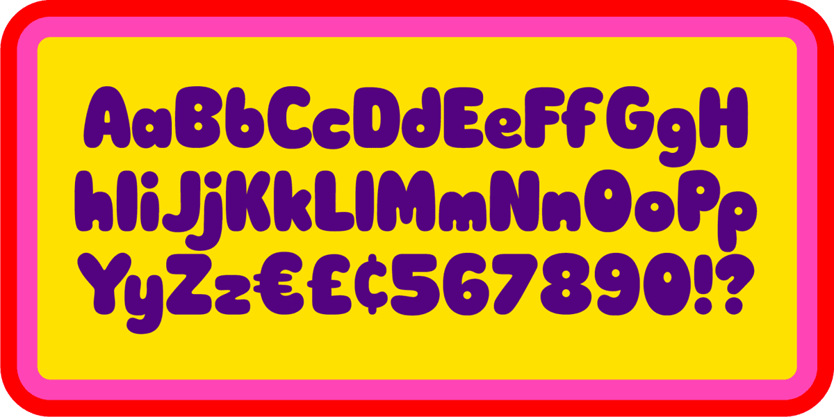 Dubble Font Poster