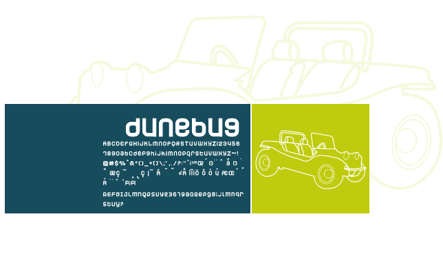 Dunebug Font Poster