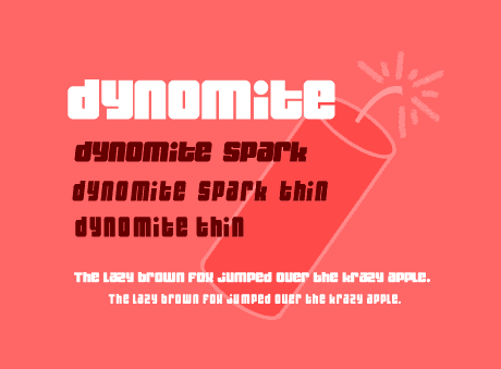 Dynomite Font Poster