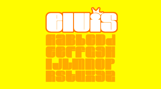 Elvis Font Poster
