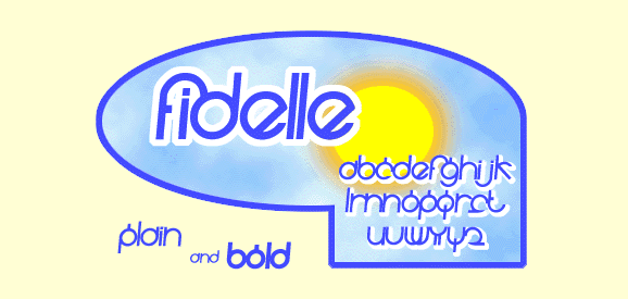 Fidelle Font Poster