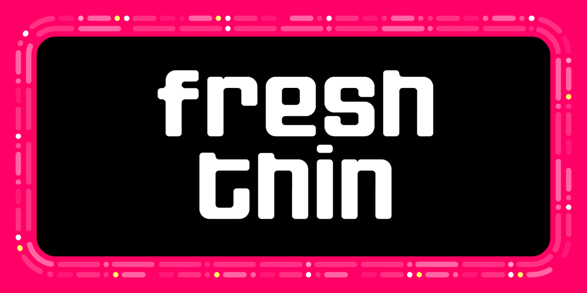 Fresh Font Poster