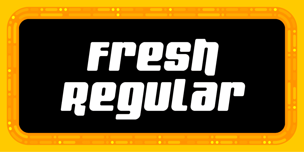 Fresh Font Poster