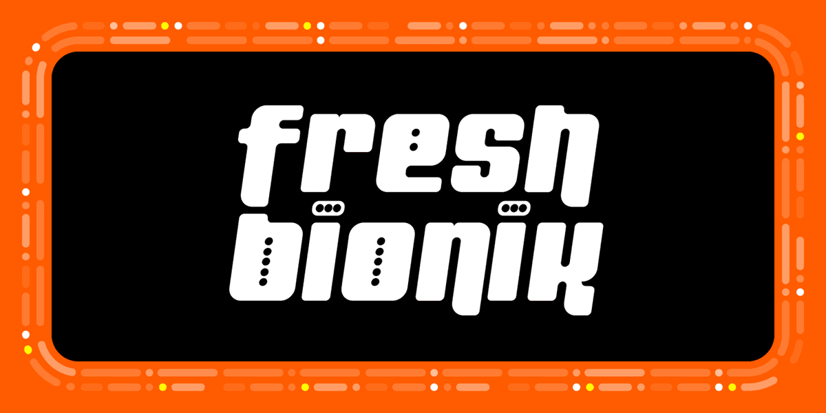 Fresh Font Poster