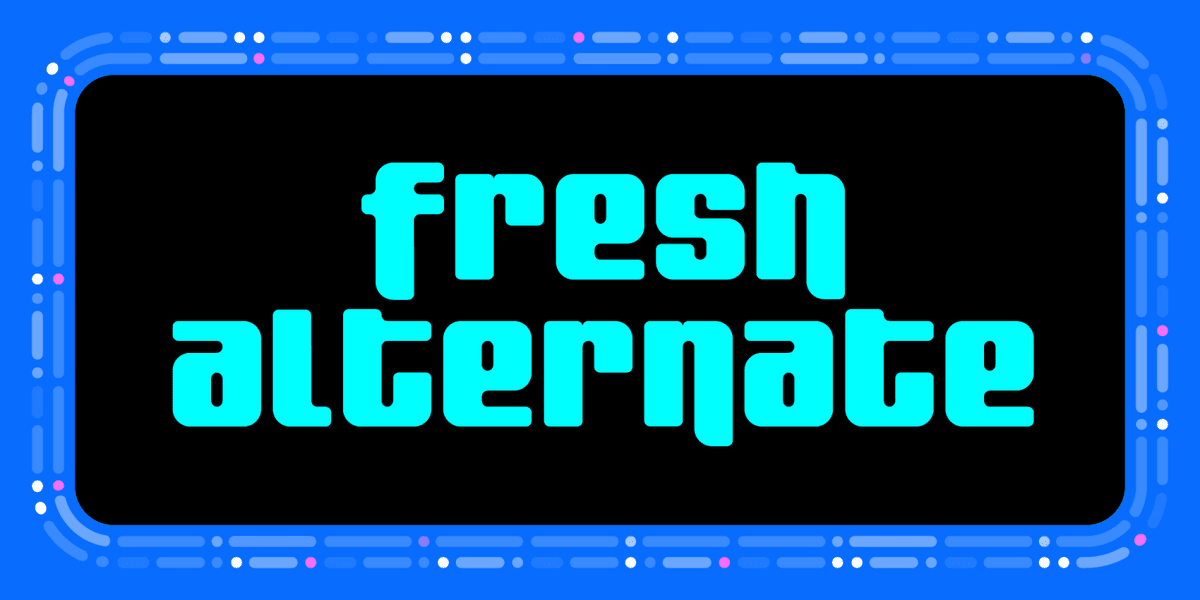 Fresh Font Poster