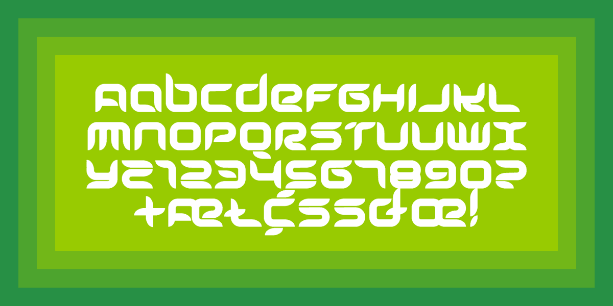 Freshbot Font Poster