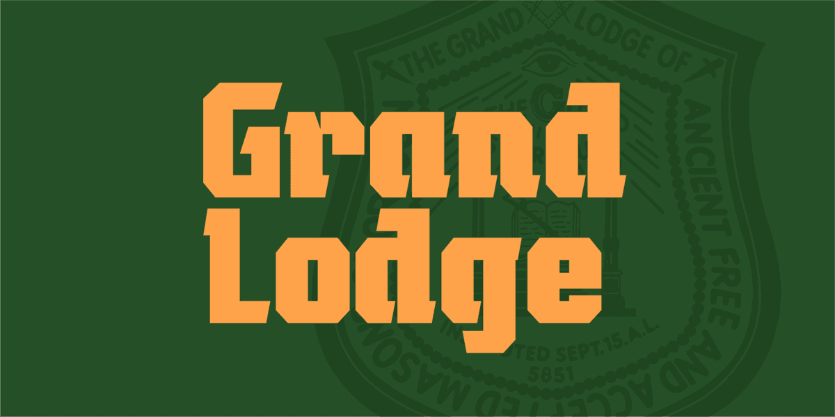 Gladiator Font Poster