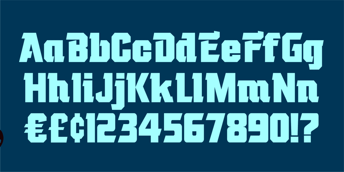 Gladiator Font Poster