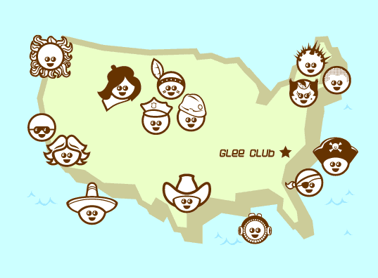 Glee Club Font Poster