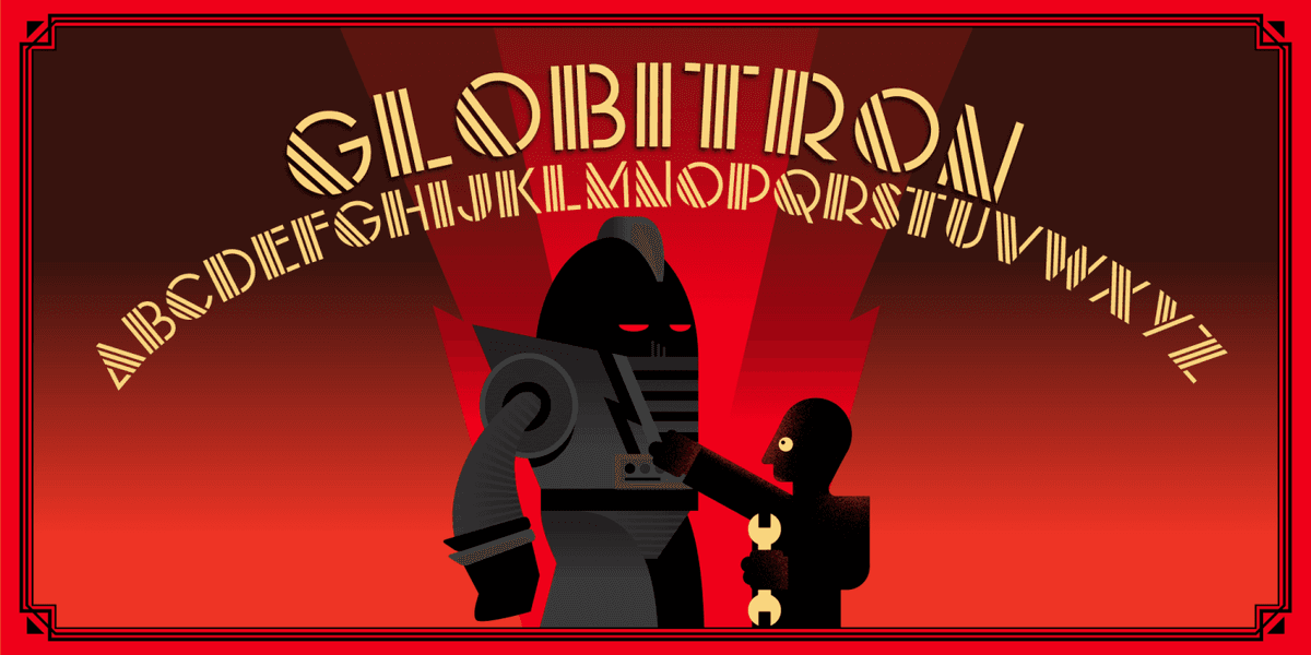 Globitron Font Poster