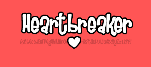 Heartbreaker Font Poster