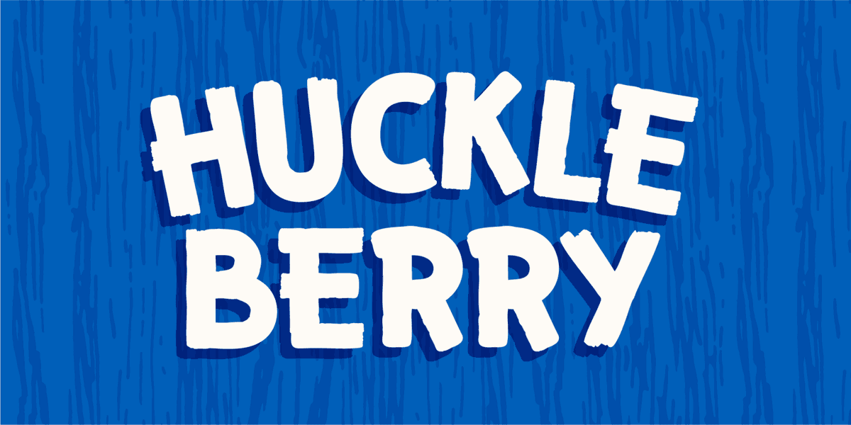 Huckleberry Font Poster