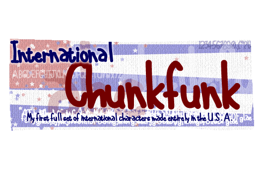 International Chunkfunk Font Poster