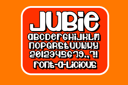 Jubie Font Poster