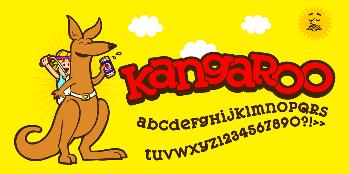 Kangaroo Font Poster