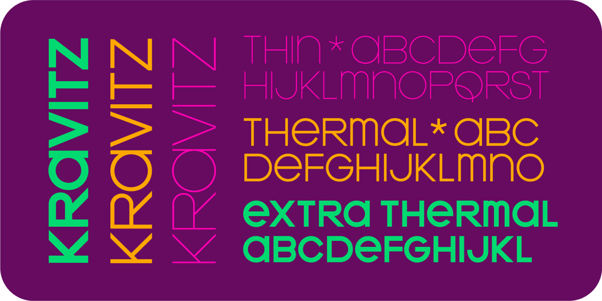 Kravitz Font Poster