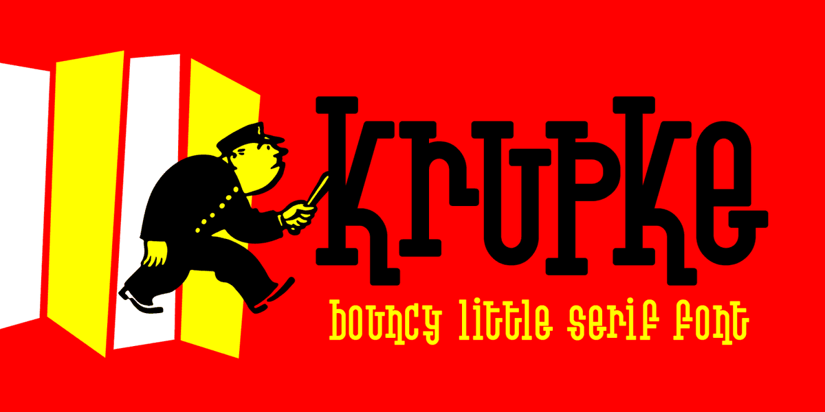 Krupke Font Poster