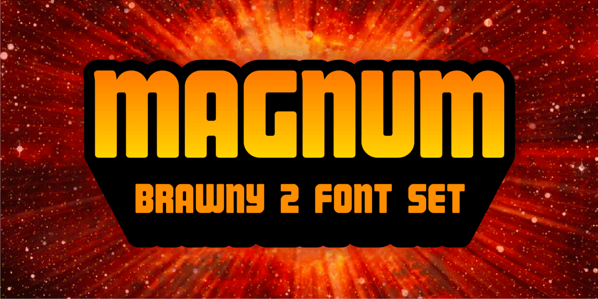 Magnum Font Poster