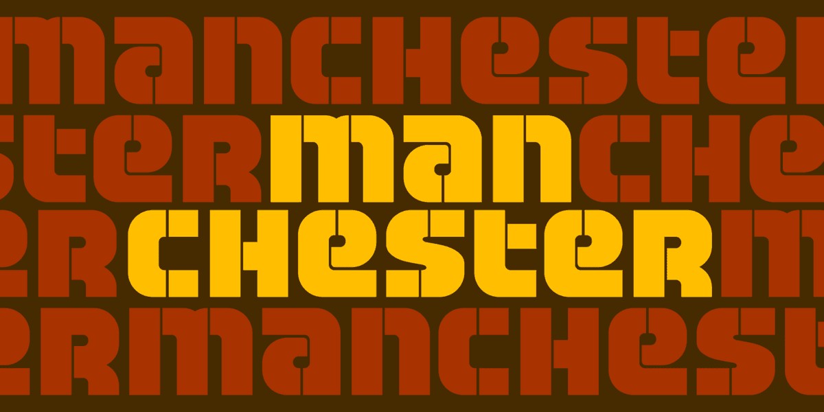 Manchester Font Poster