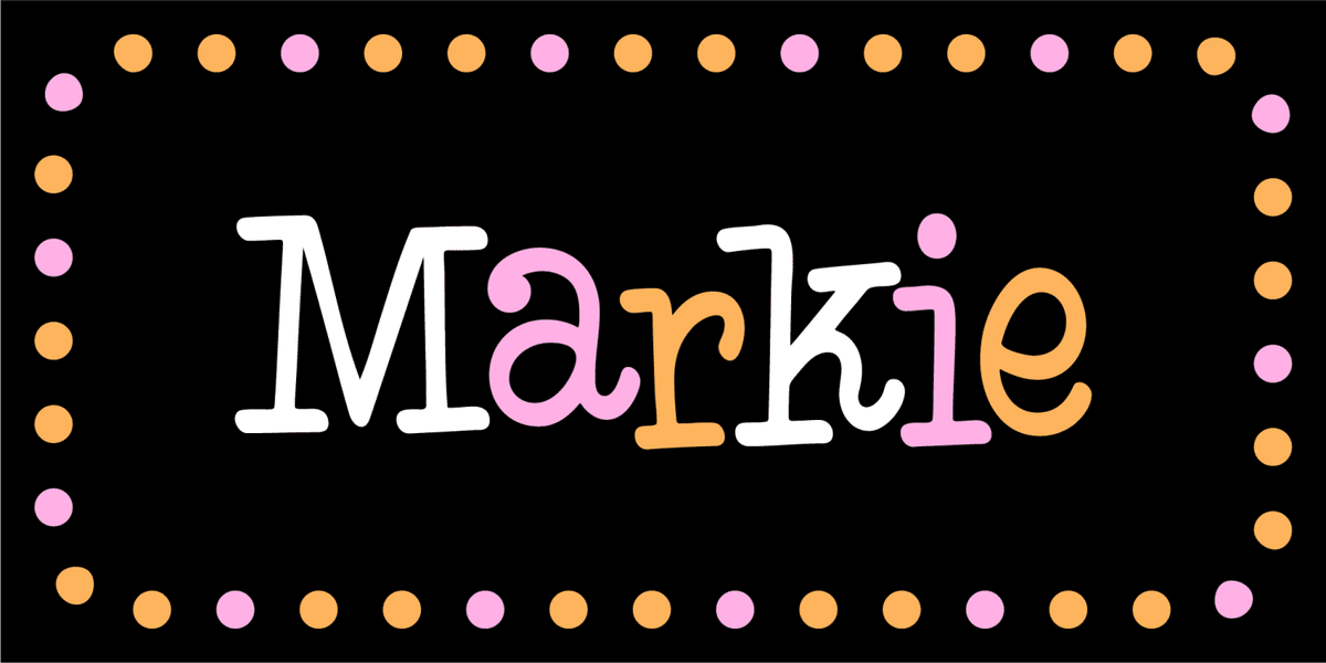 Markie Font Poster