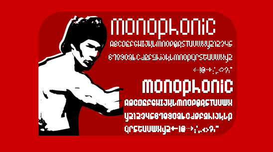 Monophonic Font Poster